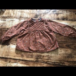 Mauve Zara Peasant Shirt